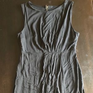 Black Sleeveless Cotton Dress